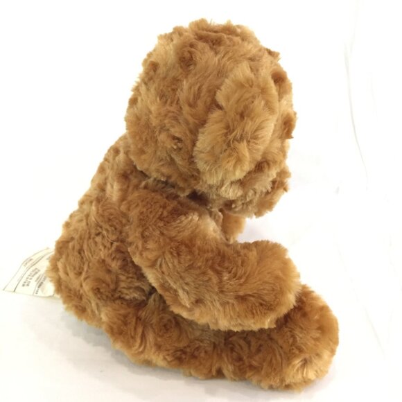 FunHouse Plush Teddybear 12" Honey Brown Soft Stuffed Animal Brown Eyed Bear - Picture 6 of 6